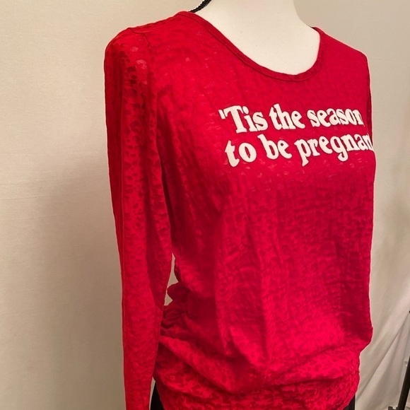 MOTHERHOOD ‘Tis The Season Holiday Shirt Pregnant - Picture 2 of 4